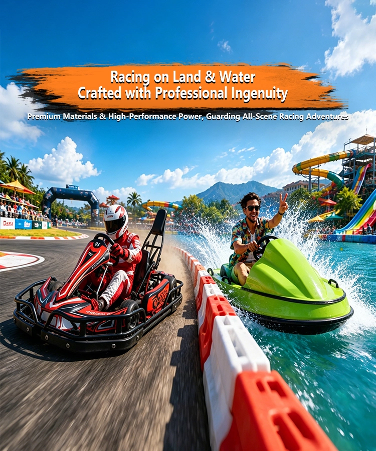 Land and water racing go karts and kart boats, high performance.