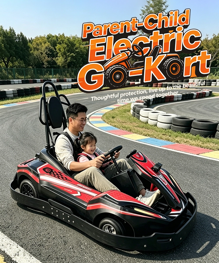 Parent-child electric go kart, thoughtful protection, safe family fun, direct factory