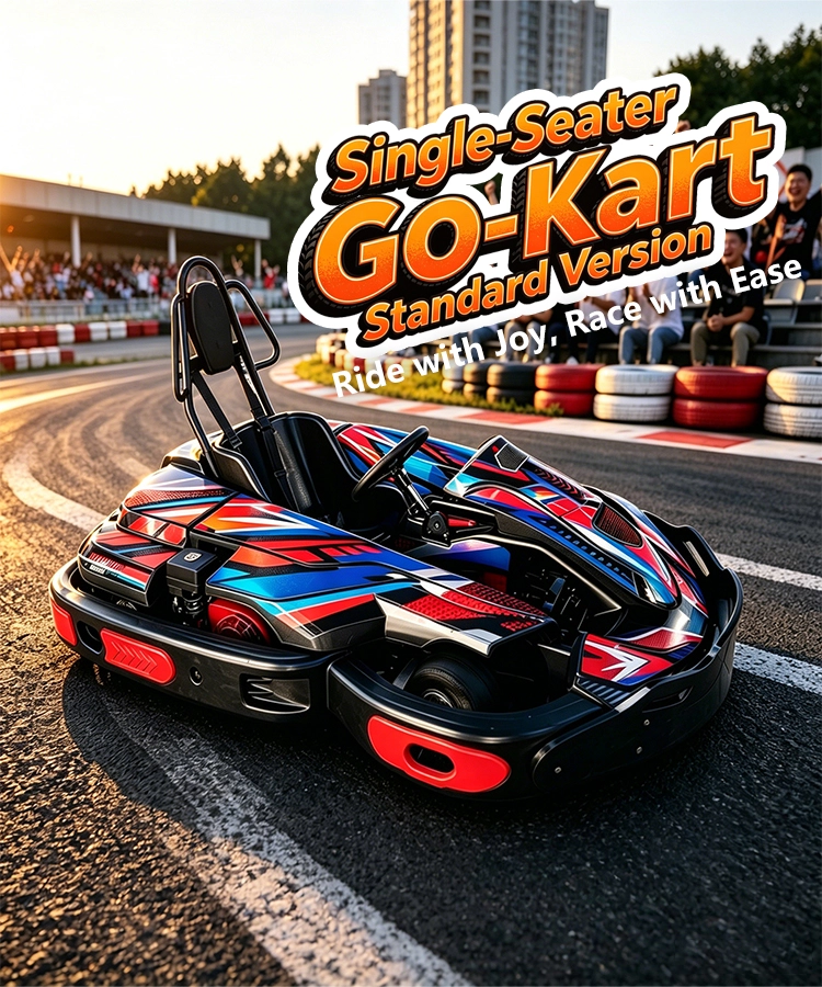 Single-seater gasoline go-kart standard version, ride with joy, race with ease, commercial rental