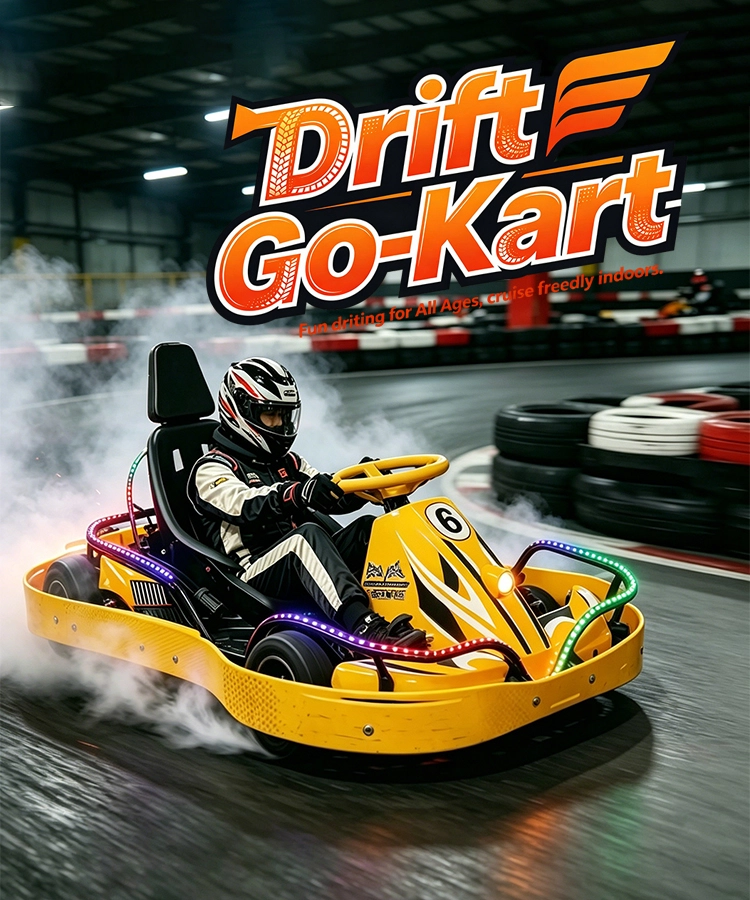 Indoor drift go-kart, fun for all ages, factory wholesale