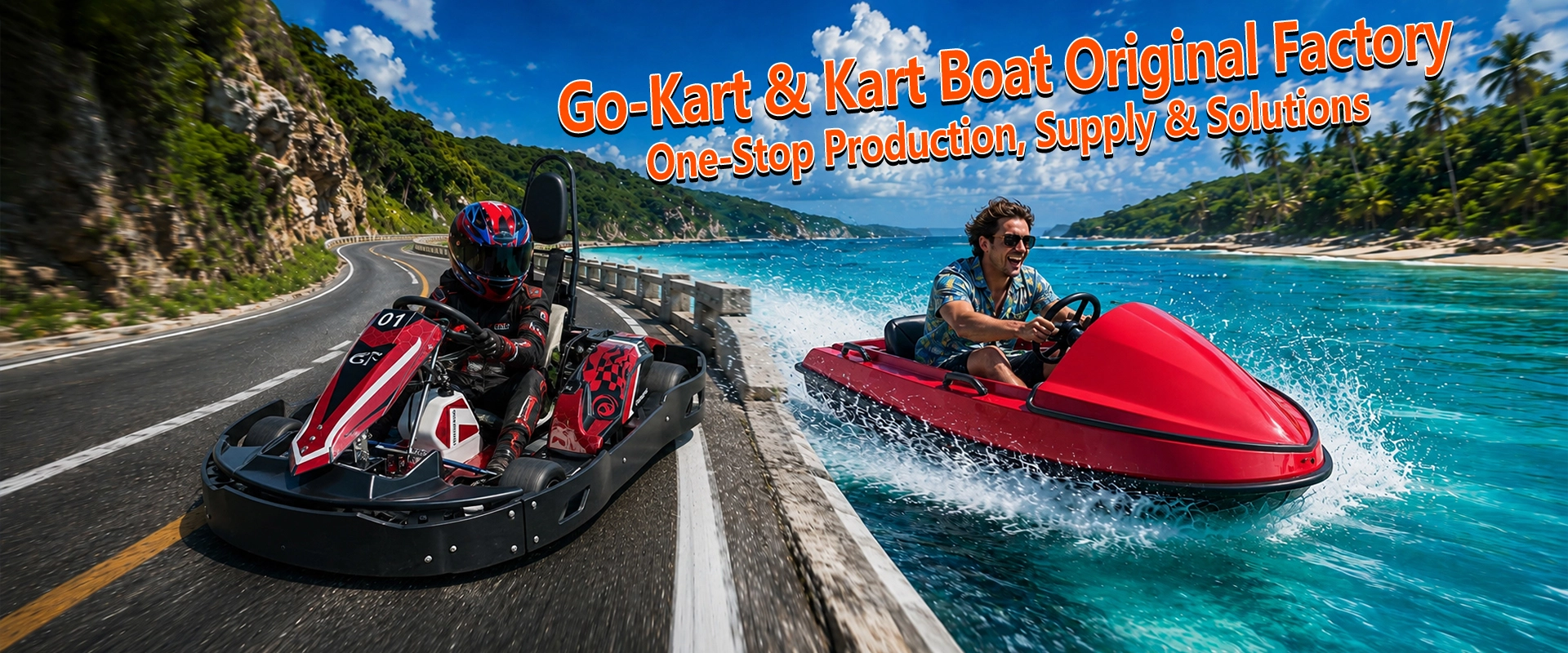Original factory for go-karts and kart boats, providing one-stop production, supply and solutions.