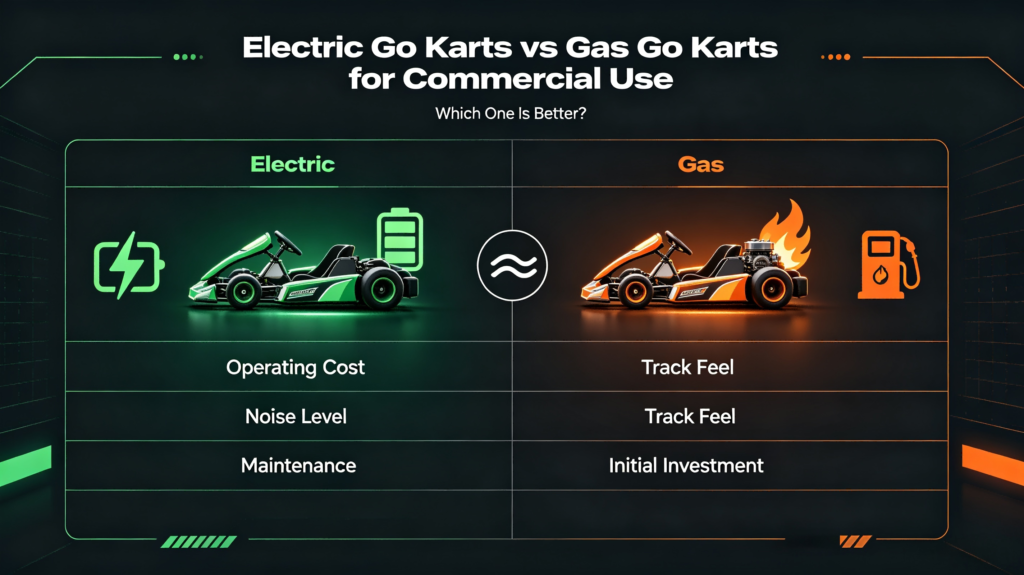Electric vs gas go karts for commercial use comparison